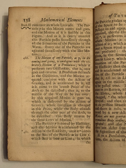 Gravesande on Isaac Newton's Principia Mathematica 1720 First Edition