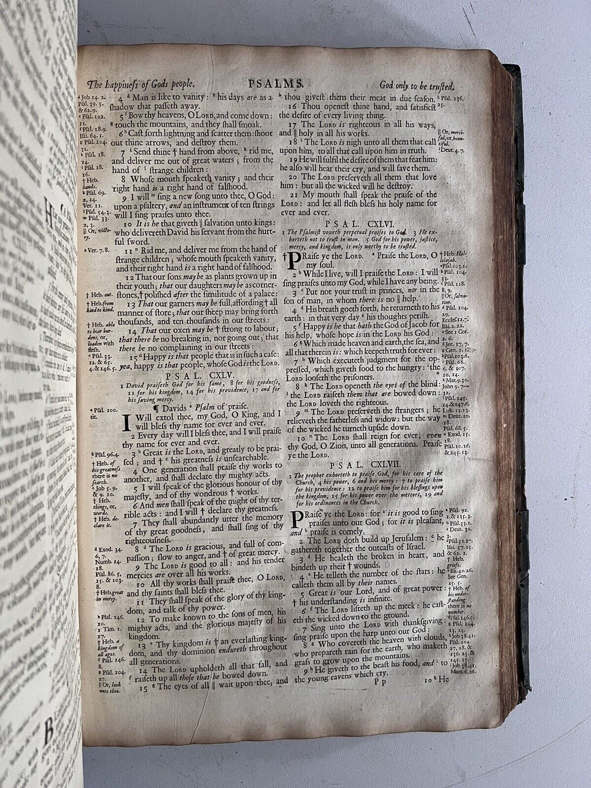 Antique King James Bible 1701