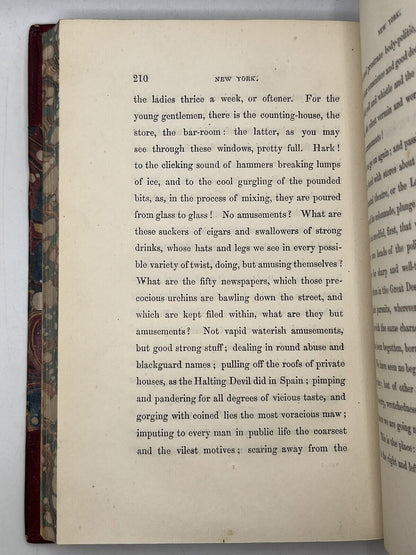 American Notes by Charles Dickens 1842 First Edition First Issue