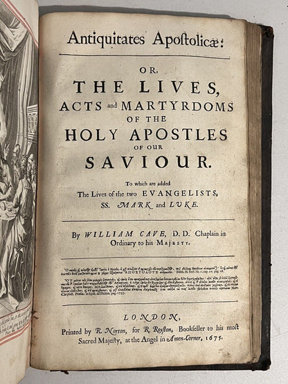 The History of Jesus Christ and His Apostles by William Cave 1675