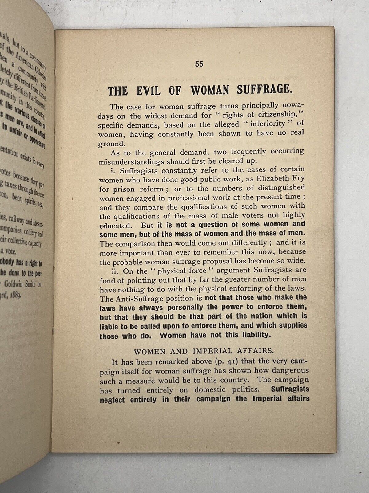 The Anti-Suffrage Handbook 1912