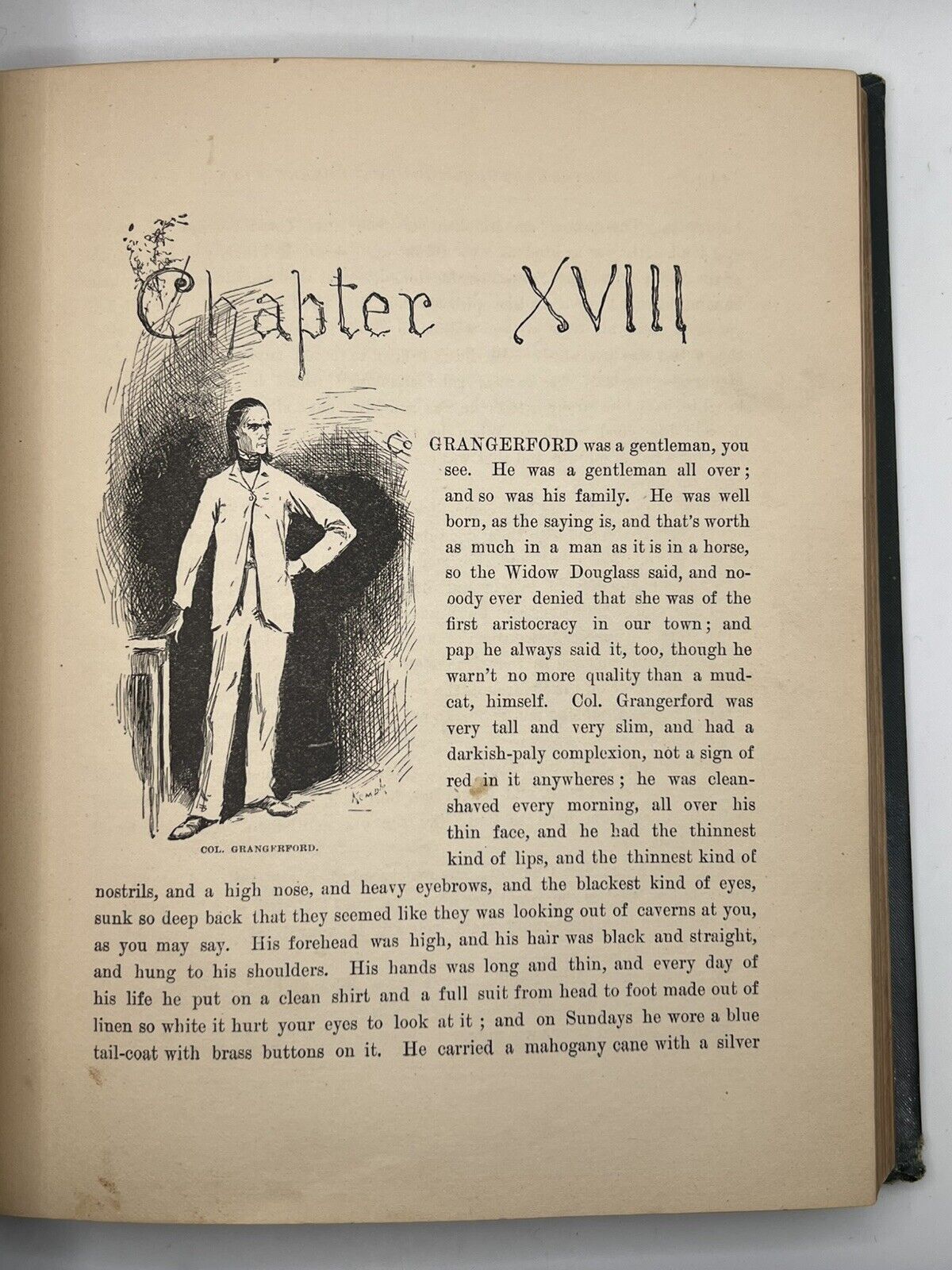 Huckleberry Finn by Mark Twain 1885 First American Edition in Original Cloth