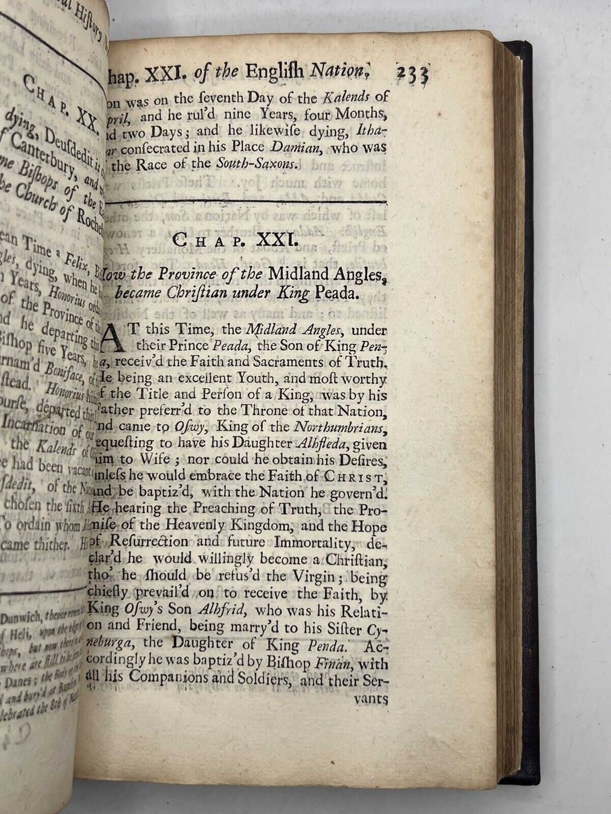 The Ecclesiastical History of the English Nation by the Venerable Bede 1723