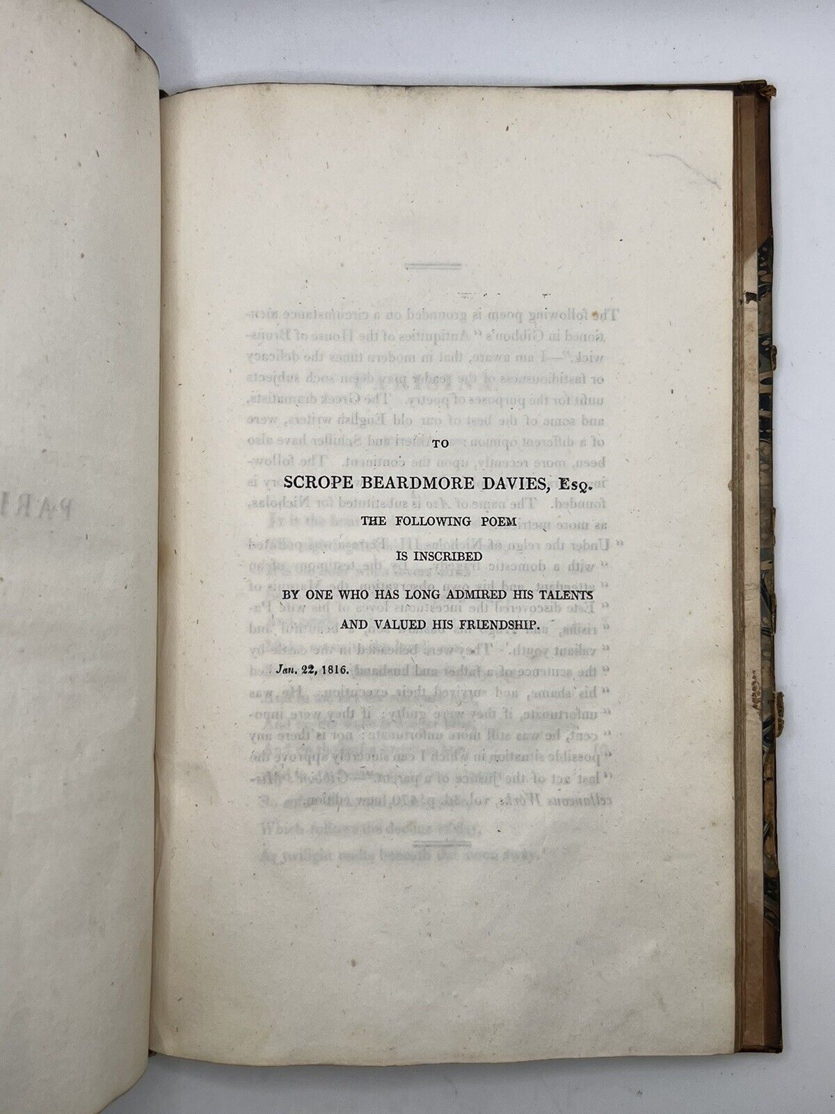 The Siege of Corinth and Parisina by Lord Byron 1816 First Edition First Issue