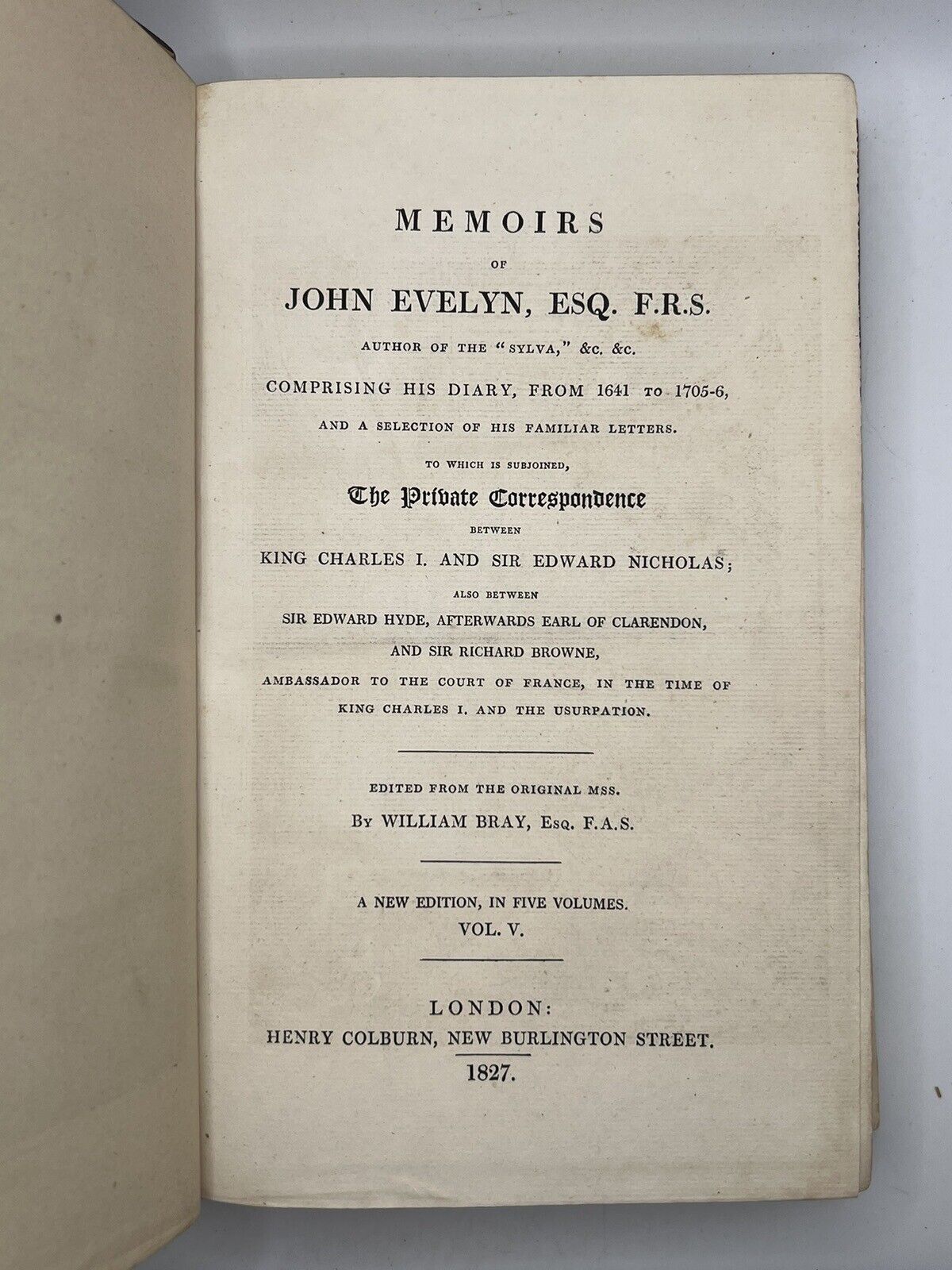 The Memoirs of John Evelyn 1827