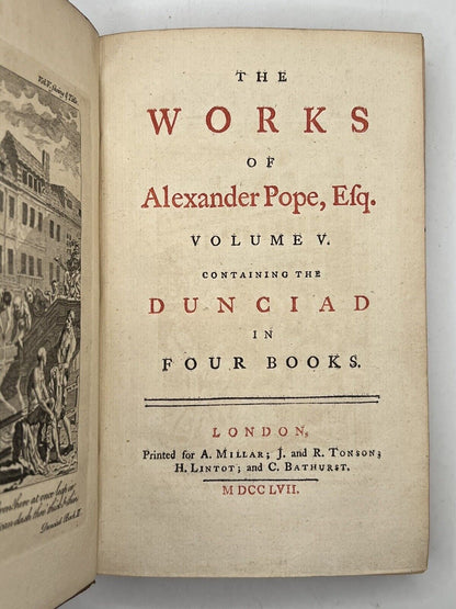 The Works of Alexander Pope 1757