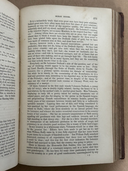 Bleak House by Charles Dickens 1853 First Edition First Impression