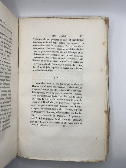 Memoirs of the History of France by Napoleon 1823 First Edition