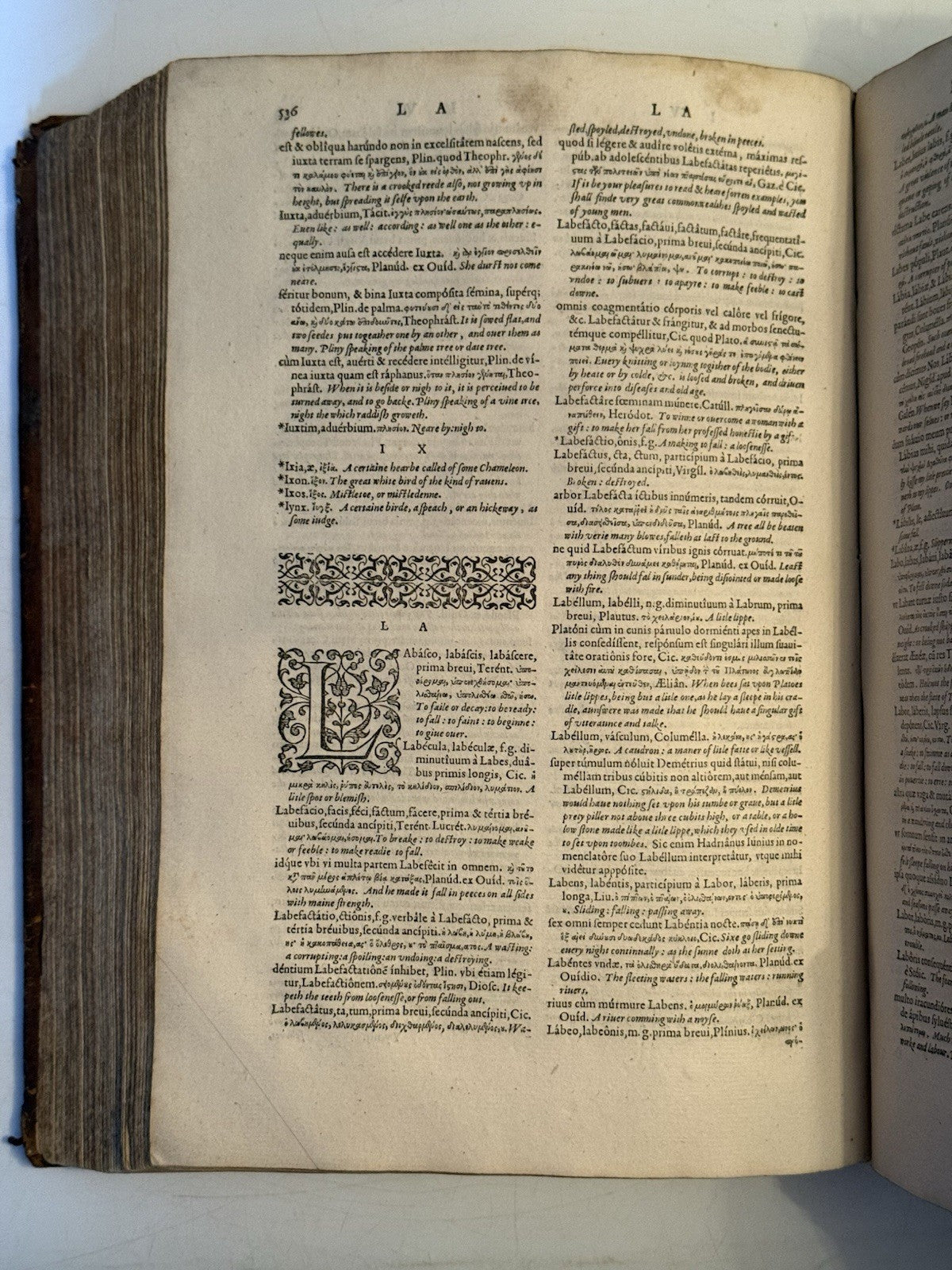 Trilingual Latin-Greek-English Lexicon by Guillaume Morel 1583