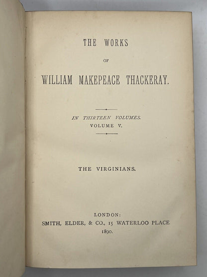 The Works of William Makepeace Thackeray 1887-90