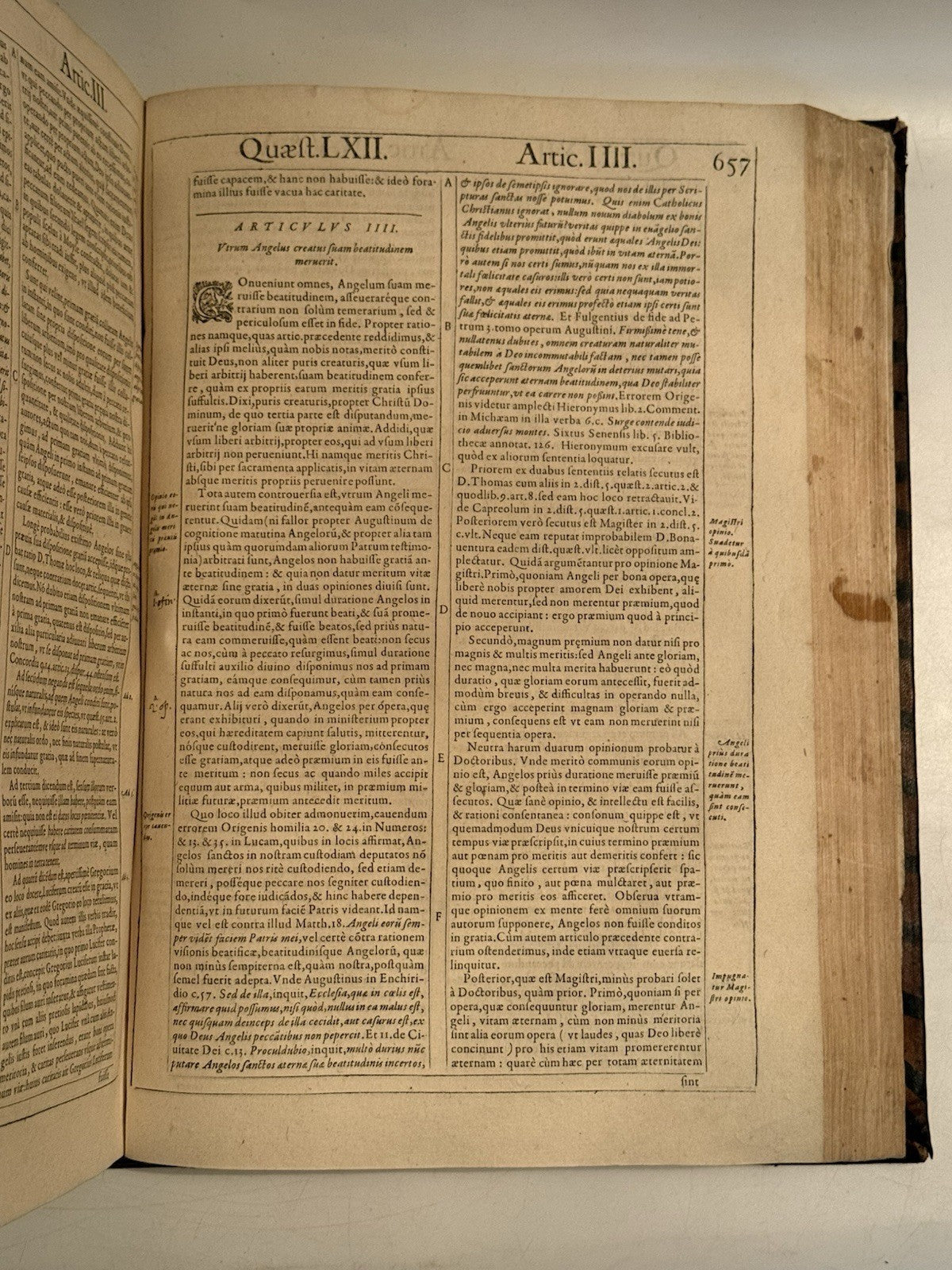 Luis de Molina's Commentary on Thomas Aquinas 1593 First Edition