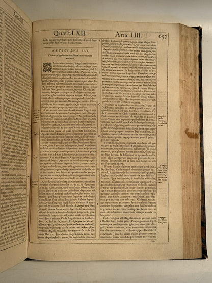 Luis de Molina's Commentary on Thomas Aquinas 1593 First Edition