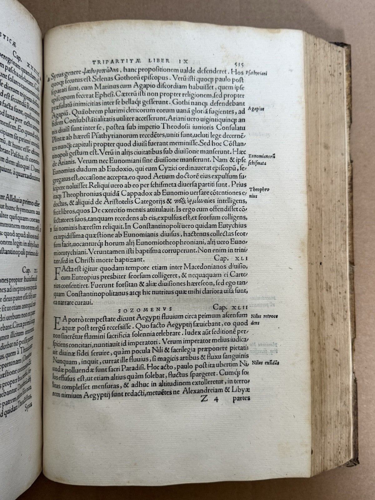 Eusebius' Church History 1544 Froben Press