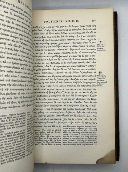 The Histories of Herodotus 1854 w/Commentary