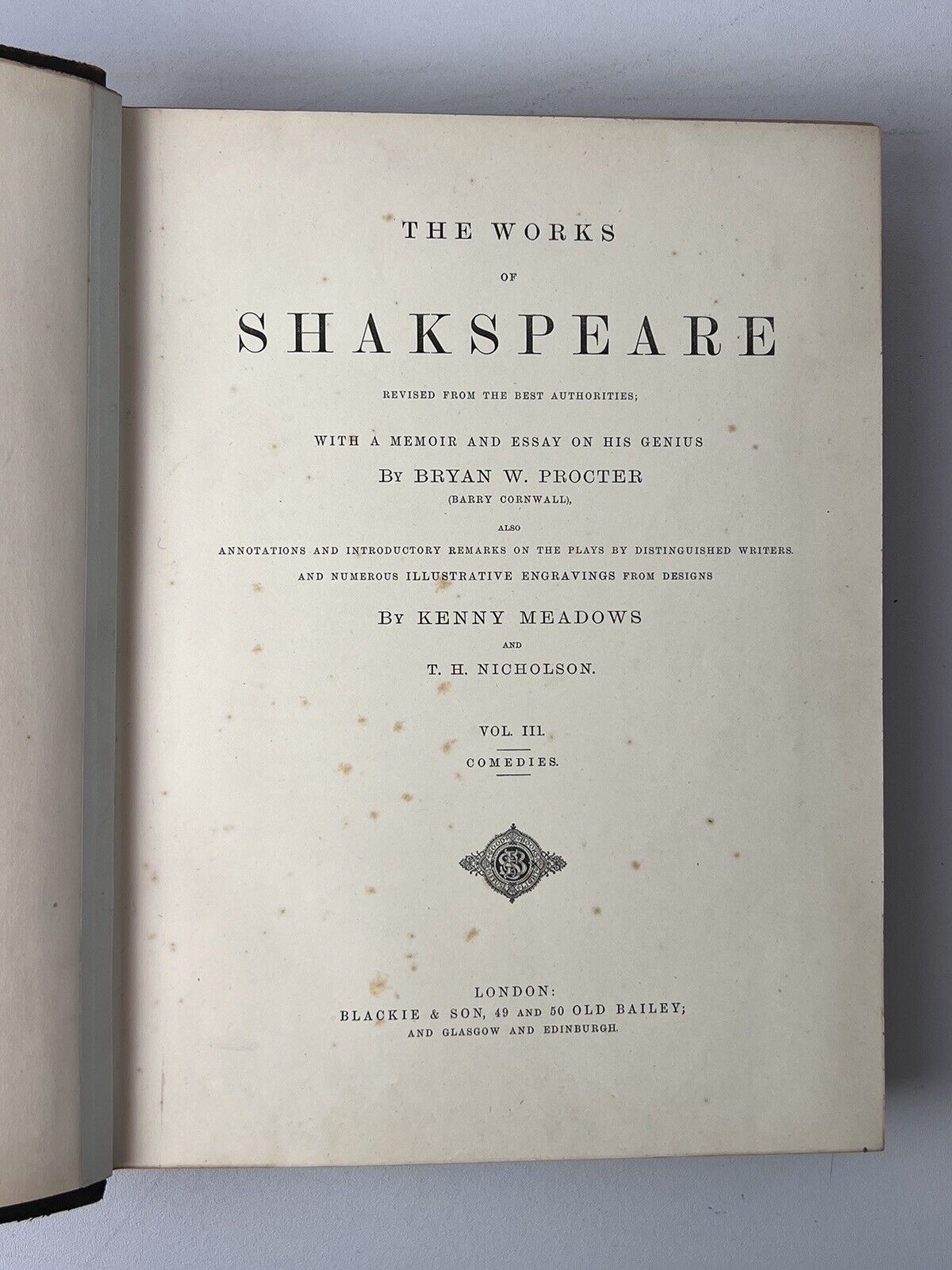 The Works of William Shakespeare c.1899: The Meadows Edition