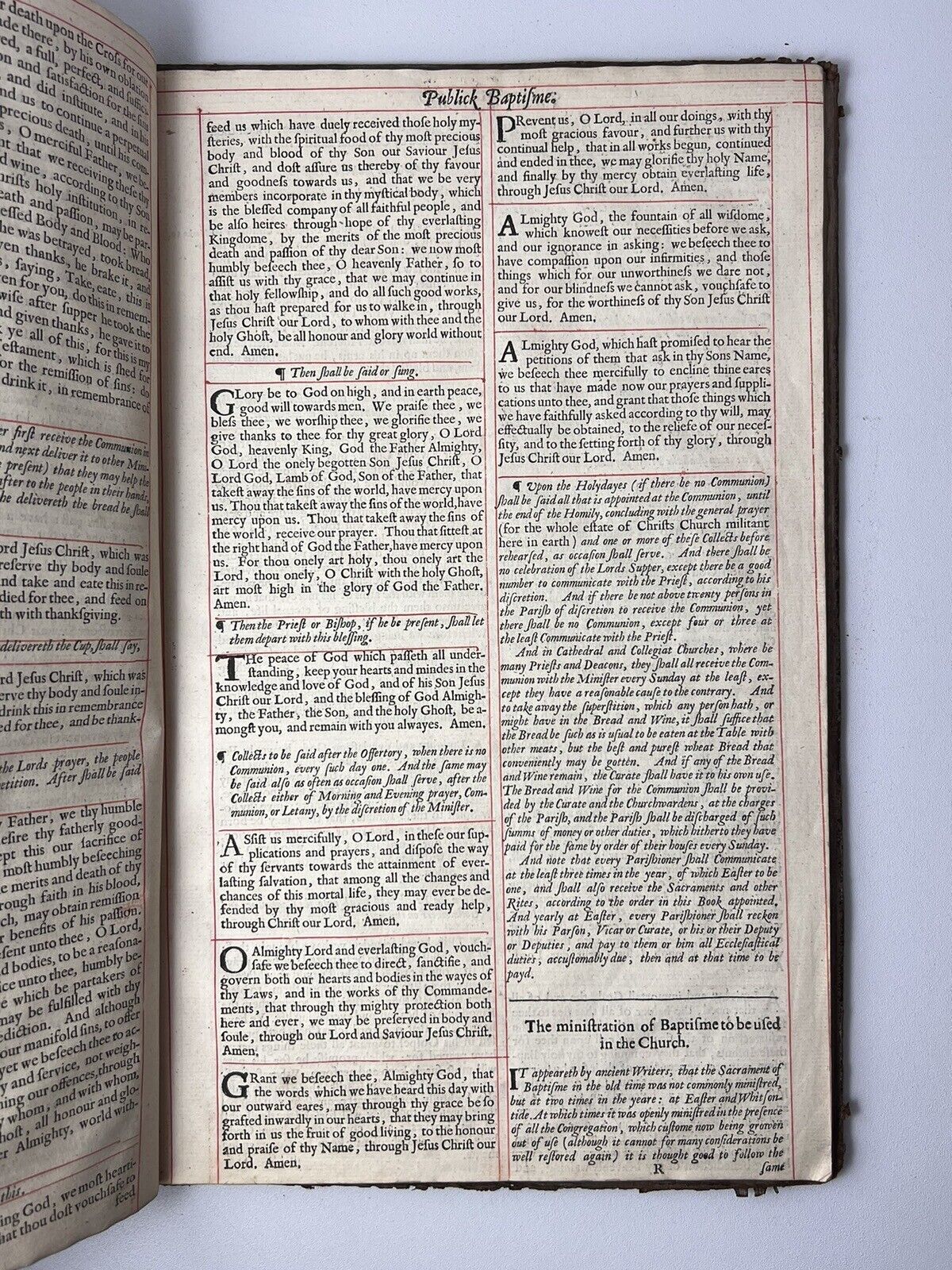 Book of Common Prayer 1660 with Psalms of David