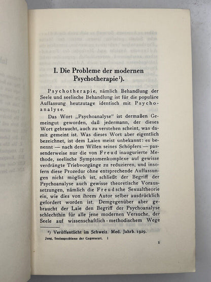 Modern Man in Search of a Soul by C.G. Jung 1934 Signed By Carl Jung!