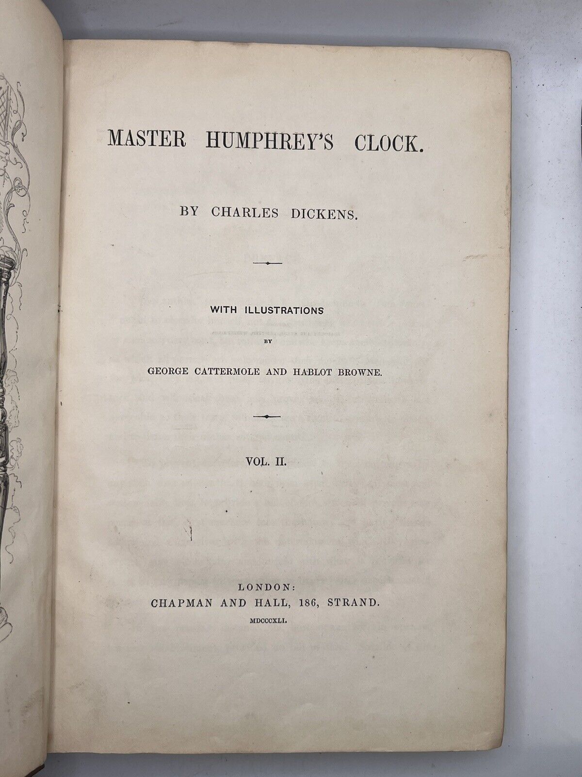 Master Humphrey's Clock by Charles Dickens 1840-41 First Edition Original Cloth