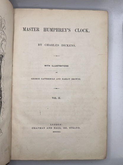 Master Humphrey's Clock by Charles Dickens 1840-41 First Edition Original Cloth