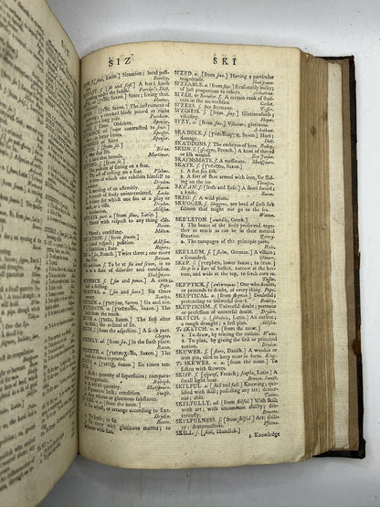 A Dictionary of the English Language by Samuel Johnson 1794