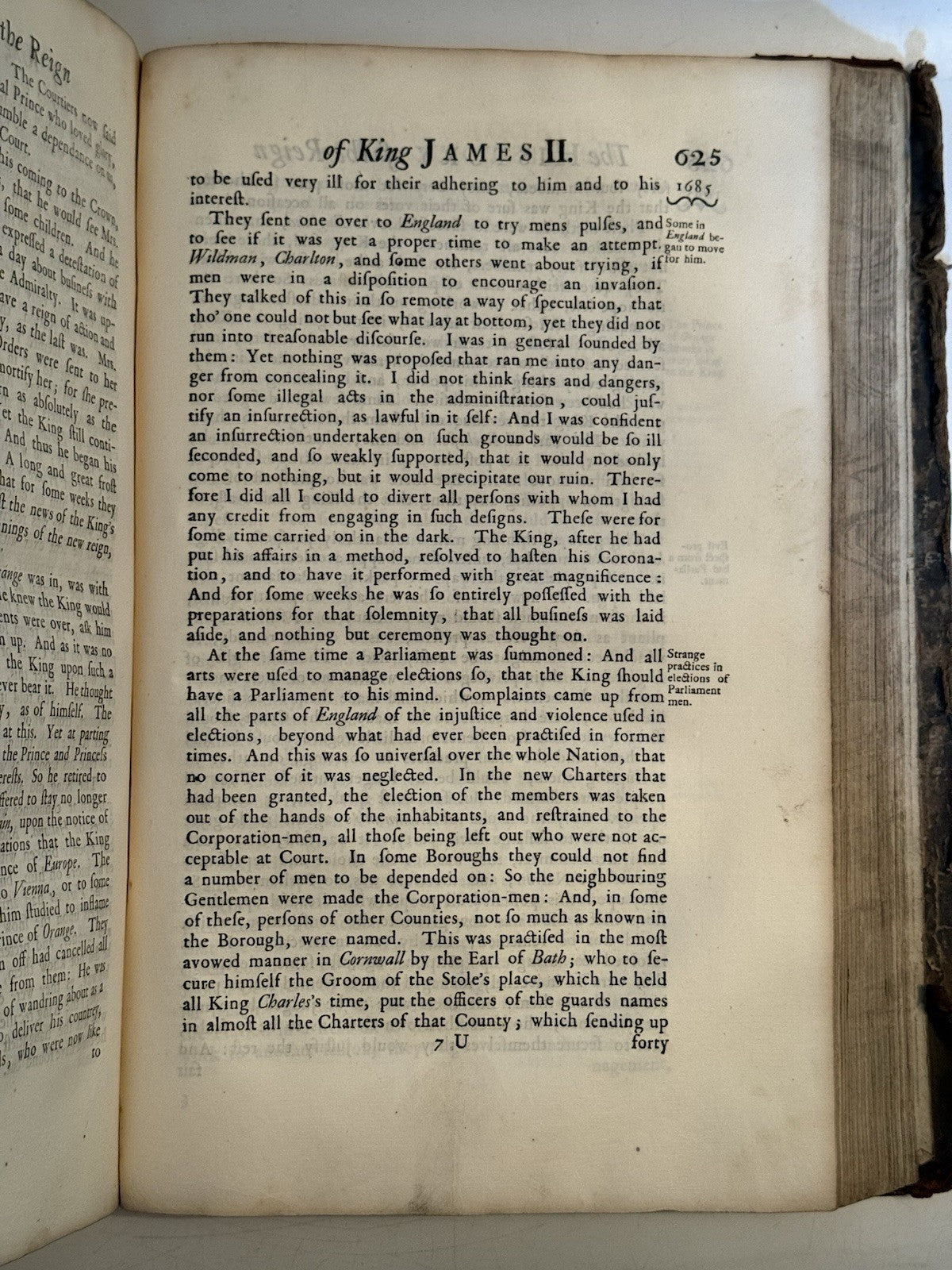 Burnet's History of His Own Time 1724 First Edition