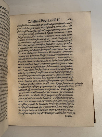 Patavino's History of the Benedictines 1606 First Edition