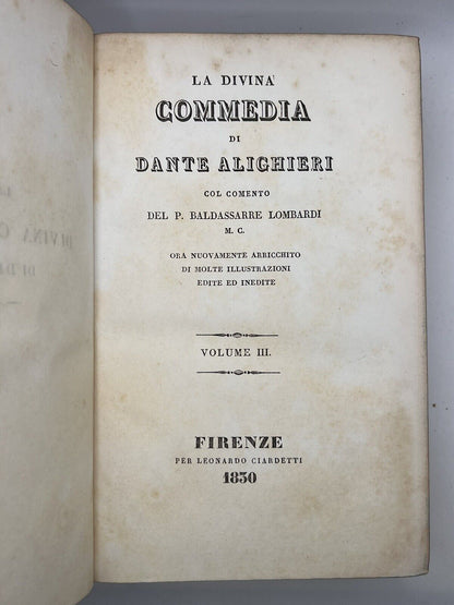 The Divine Comedy by Dante Alighieri 1830