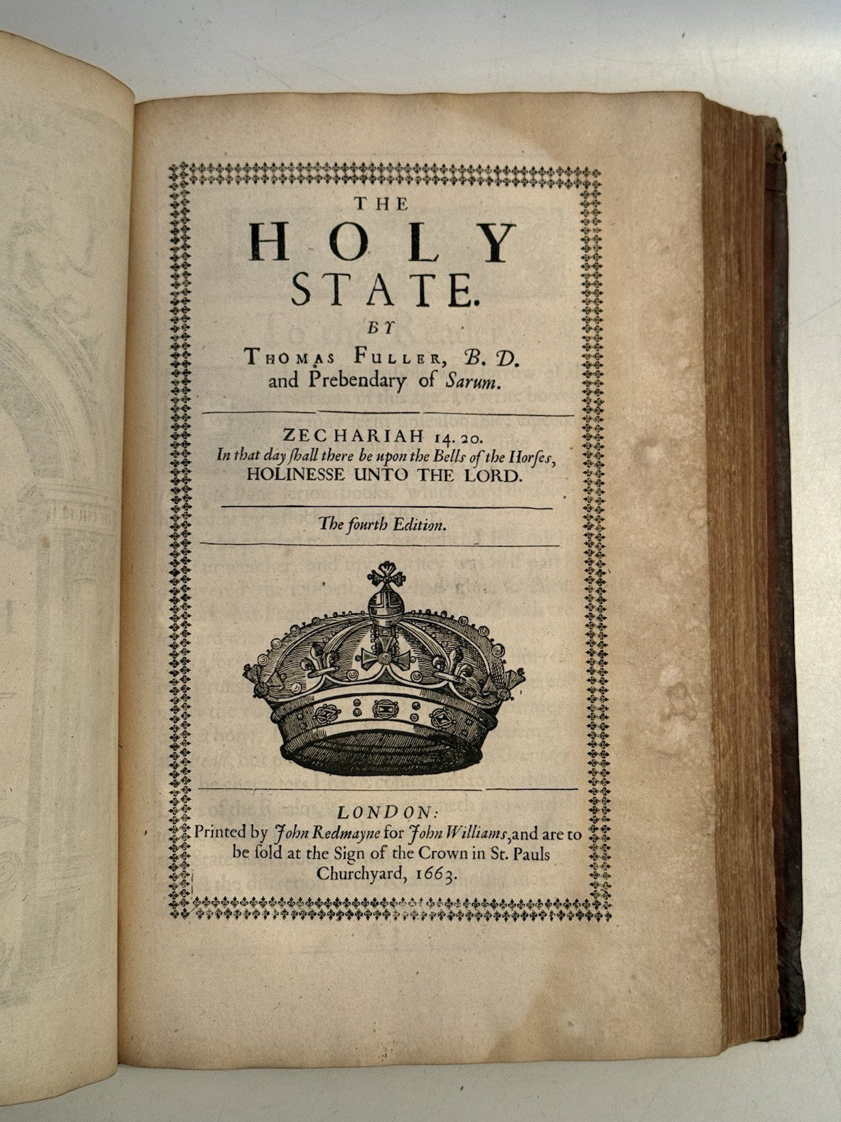 The History of the Holy Warre & Holy State by Thomas Fuller 1651-63 Fourth Editions