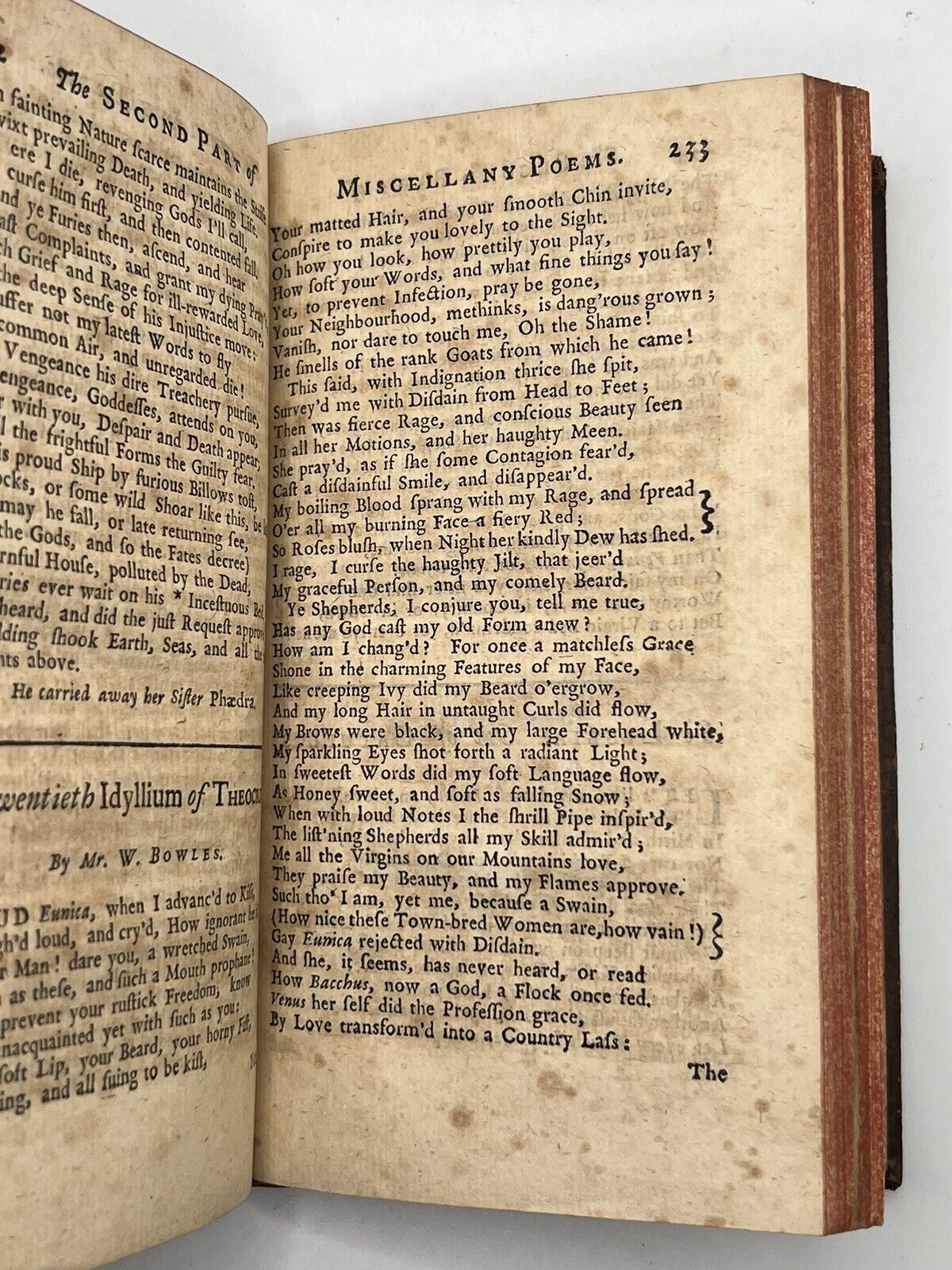 John Dryden's Miscellaneous Poems 1727