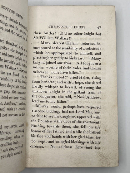 The Scottish Chiefs, a Romance by Jane Porter 1810 First Edition