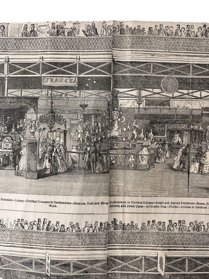 A Panorama of the Great Exhibition of 1851 from the Illustrated London News