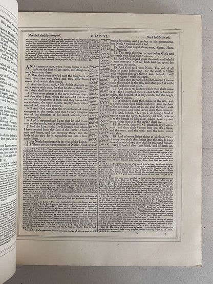 Antique King James Bible - Very Fine Binding with Blindstamped Edges