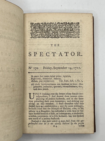 The Spectator in 8 Volumes circa 1753