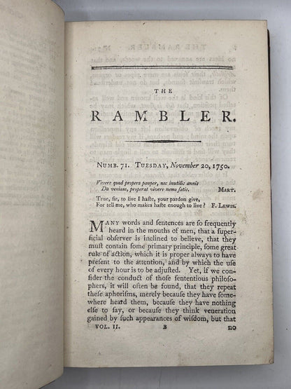 The Rambler by Samuel Johnson 1794