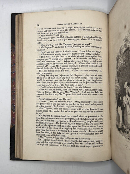 The Pickwick Papers by Charles Dickens 1837 First Edition Very Clean Copy