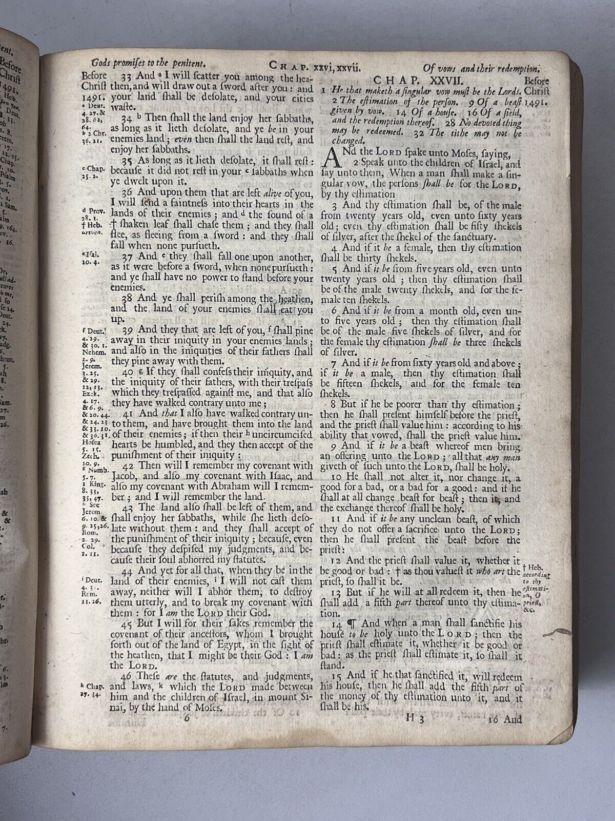 King James Bible 1712-13 with John Baskett's Book of Common Prayer