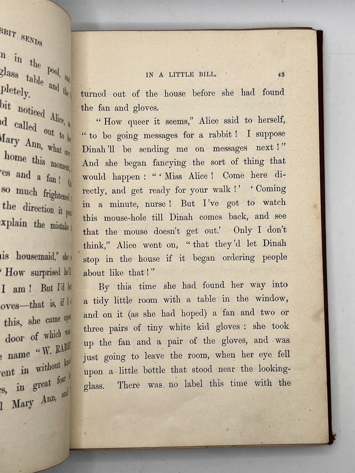 Alice's Adventures in Wonderland by Lewis Carroll 1867 First Edition in Original Cloth