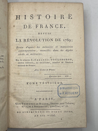 The History of the French Revolution 1801-1810 First Edition