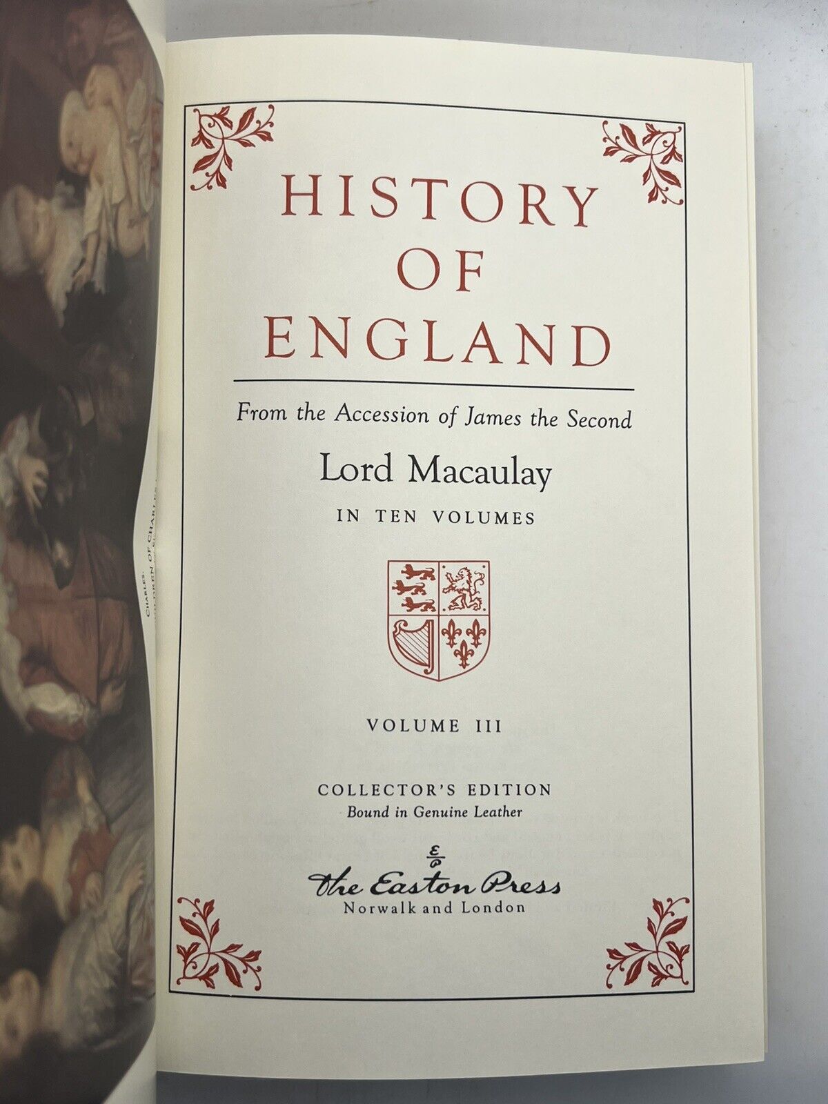 The History of England by Lord Macaulay 1993 Easton Press