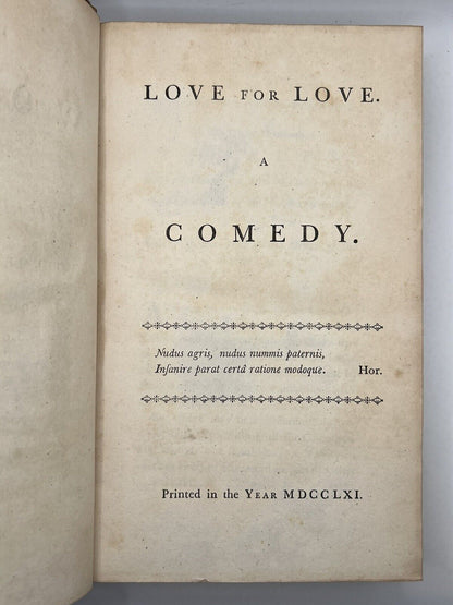 The Works of William Congreve 1761