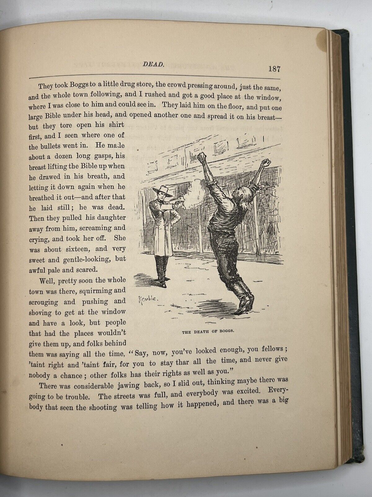 Huckleberry Finn by Mark Twain 1885 First American Edition in Original Cloth