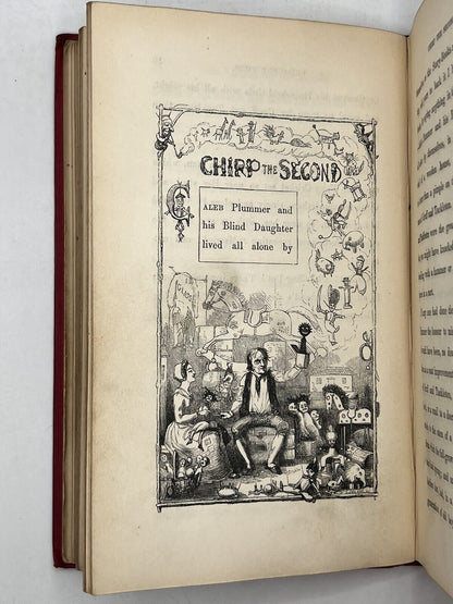 The Cricket on the Hearth by Charles Dickens 1846 First Edition Original Cloth