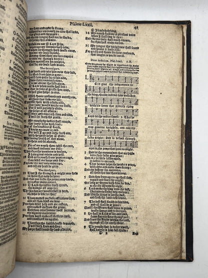 The Whole Book of Psalms 1605 Contemporary Marginalia and Music