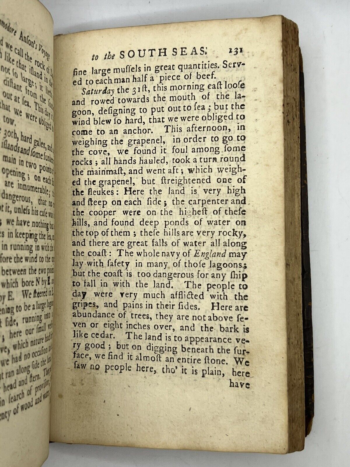 A Voyage to the South-Seas by Commodore Anson 1744 Pirated First Edition