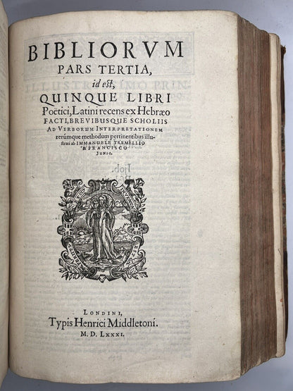 Biblia Sacra 1581 Second Latin Bible Printed in England