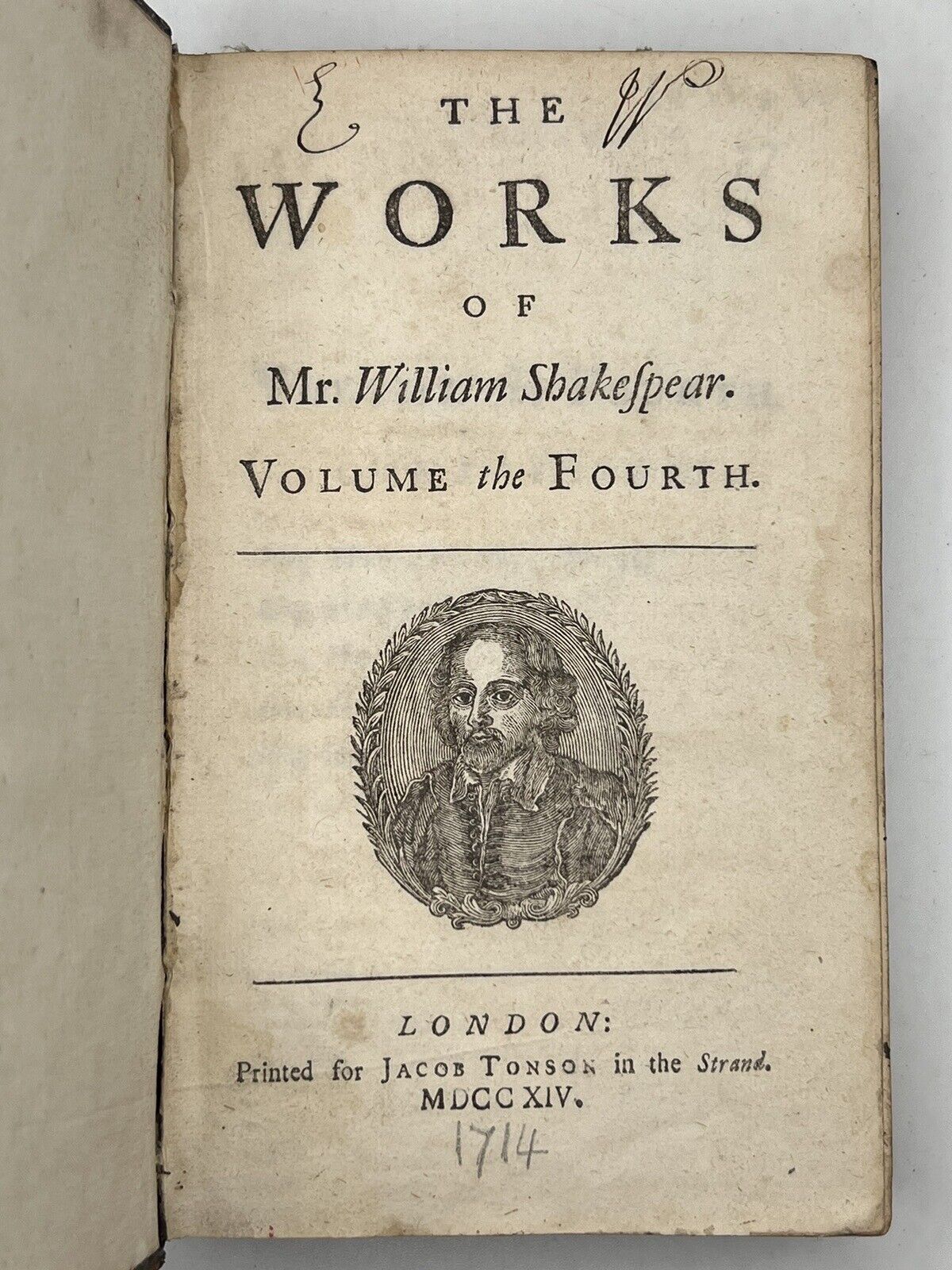 The Works of William Shakespeare 1714 Nicholas Rowe - Rare First Duodecimo Edition