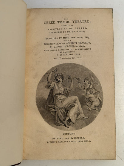 The Greek Tragic Theatre 1777 Aeschylus, Euripides, Sophocles