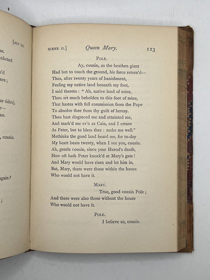 Queen Mary, A Drama by Alfred Tennyson 1875 Occult Provenance