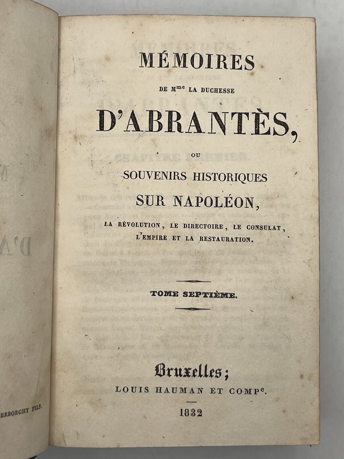 The Memoirs of Duchess D'Abrantes 1831-37