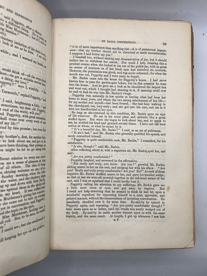 David Copperfield Charles Dickens 1850 First Edition First Printing in Original Cloth